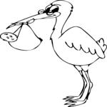 Stork 2 Clip Art