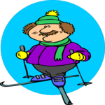 Skier 47 Clip Art