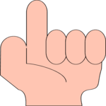 Fingers Counting - 1 Clip Art