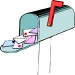 Mailbox with Valentines 2 Clip Art