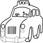 Taxi 01 Clip Art