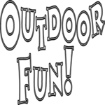 Outdoor Fun Heading Clip Art