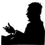 Silhouettes, Man Smoking Clip Art