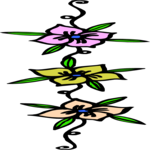 Flower Border 016 Clip Art