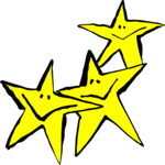 Stars Offbeat Clip Art