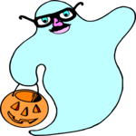 Ghost in Costume Clip Art