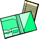File Folder & Paper Clip Art