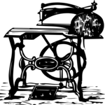 Antique Style Sewing Machine 1 Clip Art