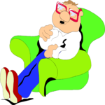 Exhausted Man 2 Clip Art