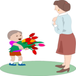Flowers for Mother 1 Clip Art