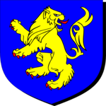 Lion - Rampant Reguardant Clip Art