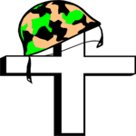 Soldier Hat & Cross 1 Clip Art