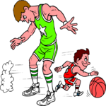 Basketball Players 02 Clip Art
