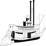 Steamboat 3 Clip Art