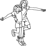 Three-Legged Race 3 Clip Art