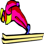 Skiing - Jumper 13 Clip Art