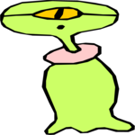 Space Alien 107 Clip Art