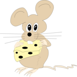 Mouse & Cheese 02 Clip Art