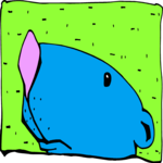 Peeking Gerbil Clip Art