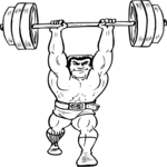 Weight Lifting 34 Clip Art