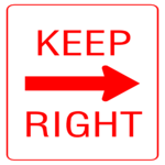 Keep Right 1 Clip Art