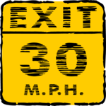 Exit - 30 MPH 1 Clip Art