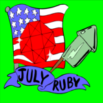 07 July - Ruby Clip Art