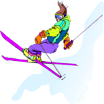 Skiing - Jumper 15 Clip Art