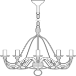 Chandalier 1 Clip Art