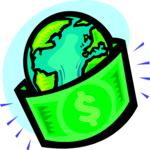 Money Around the World Clip Art