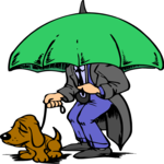 Dog with Owner 11 Clip Art