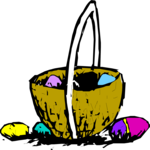 Easter Basket 09 Clip Art