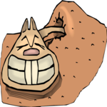 Gopher Grinning Clip Art