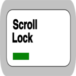 Key Scroll Lock - On Clip Art
