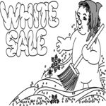 White Sale Title 2 Clip Art