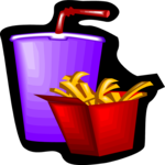 French Fries & Drink Clip Art