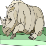 Rhino 08 Clip Art