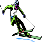 Skier 36 Clip Art