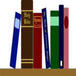 Book Shelf 2 Clip Art