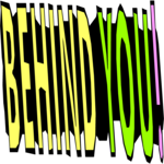 Behind You! - Title Clip Art