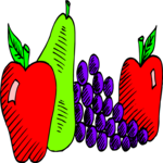 Assorted Fruits 12 Clip Art