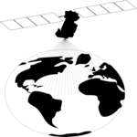 Satellite - Orbiting 4 Clip Art