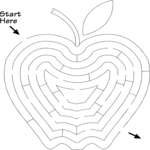 Maze - Apple Clip Art
