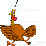 Turkey Running Clip Art