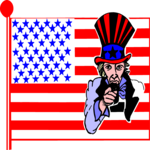 Uncle Sam in Flag 1