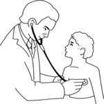 Pediatrician & Patient 1 Clip Art