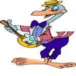 Guitarist - Bird Clip Art