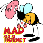 Mad as a Hornet Clip Art