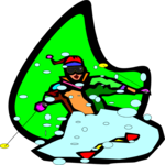 Skier 21 Clip Art