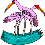 Flamingos 2 Clip Art